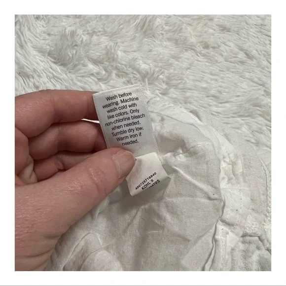 🤍 SO Good For Life White Gauzy Shorts || Size L (Juniors) - Picture 4 of 4